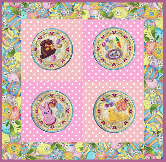 Easter Candy Coasters & Tableware | Machine Embroidery Design