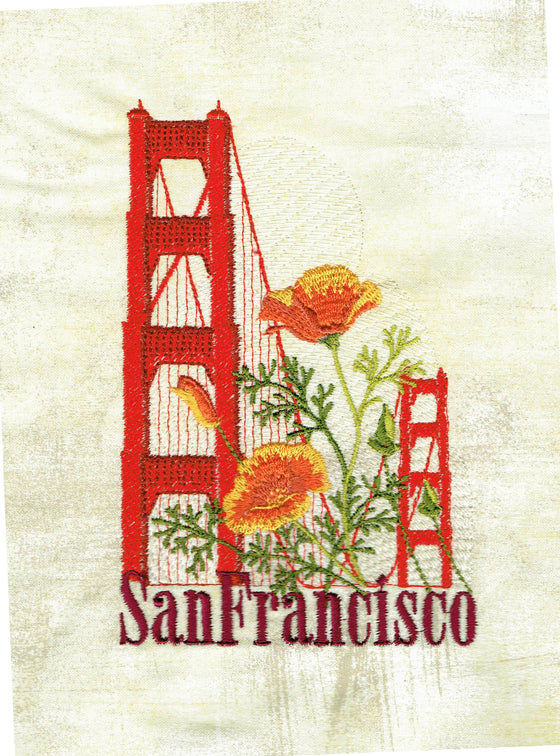 Summer Road Trip Set 1 | San Francisco | Machine Embroidery Designs